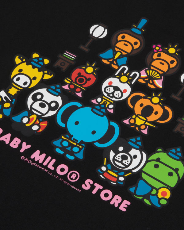 T Shirts Bape Milo boxy fit Femme Noir | KPIDO5729