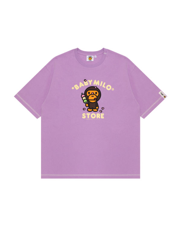 T Shirts Bape Milo boxy fit Femme Violette | SPRJY2986