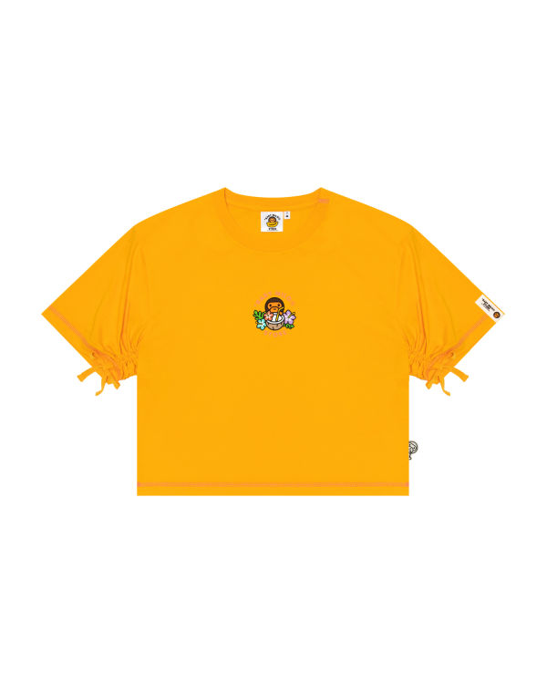 T Shirts Bape Milo cropped fit Femme Jaune | TRJKO2483