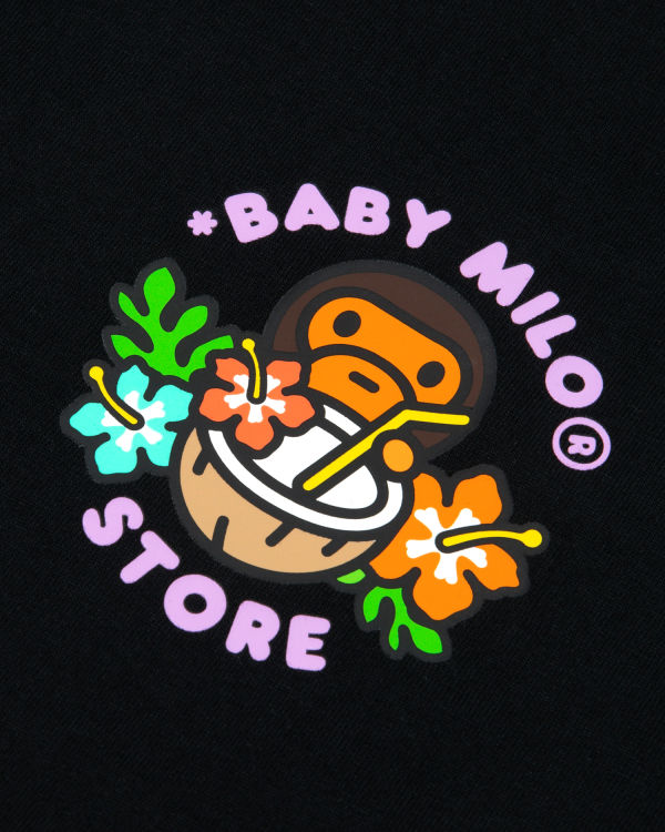 T Shirts Bape Milo cropped fit Femme Noir | RFZWP4865