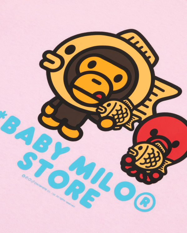 T Shirts Bape Milo graphic Femme Rose | TZQGE4568