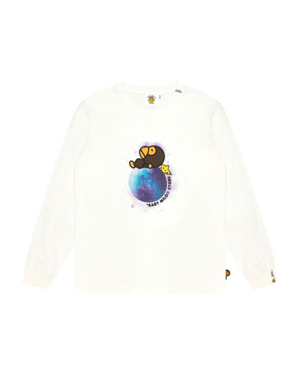 T Shirts Bape Milo graphic long sleeve Femme Blanche | RTCFX2136