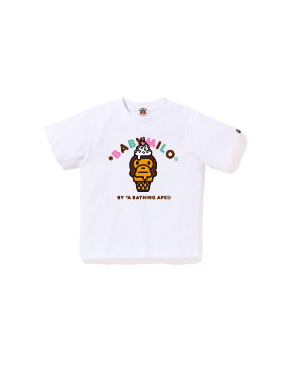 T Shirts Bape Milo ice cream Enfant Blanche | WSHNK5867