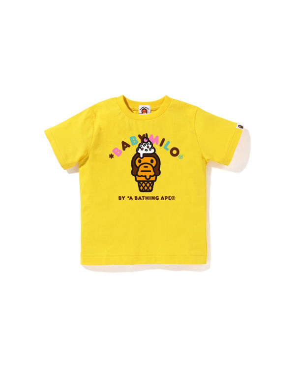 T Shirts Bape Milo ice cream Enfant Jaune | BRUGX2754