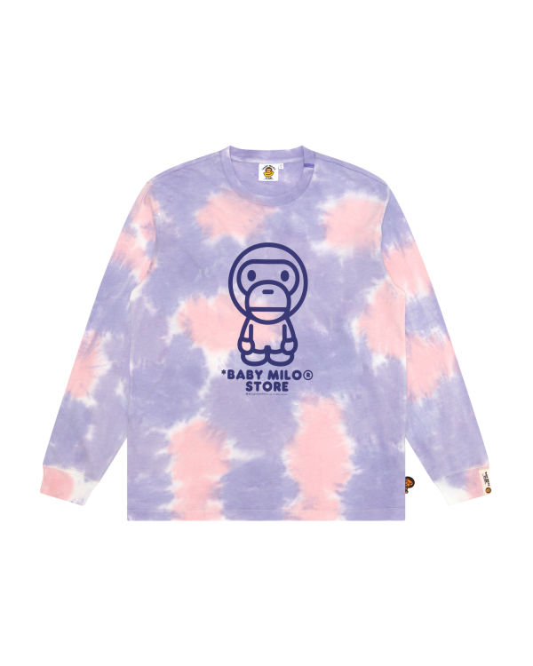 T Shirts Bape Milo long sleeve Femme Violette | ZBISC7698