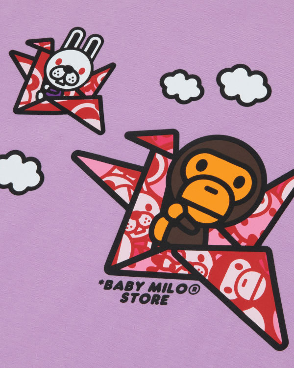 T Shirts Bape Milo print Homme Violette | LQUOZ3147