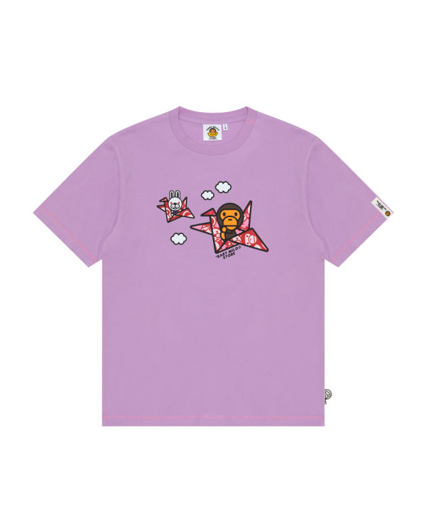 T Shirts Bape Milo print Homme Violette | LQUOZ3147