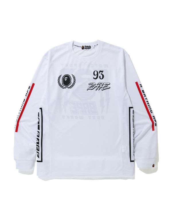 T Shirts Bape Motor Sport Homme Blanche | HKVJR8492