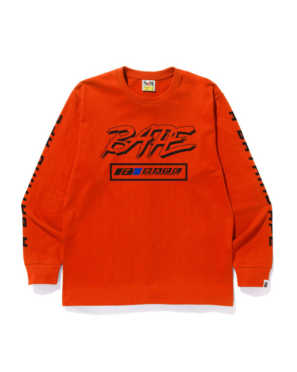 T Shirts Bape Motor Sport Homme Orange | BVRCS6403