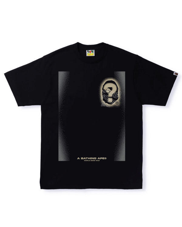 T Shirts Bape Multi Logo #3 Homme Noir | CIHXD7042