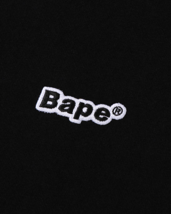 T Shirts Bape One Point Relaxed Fit Homme Noir | GLVOE2739