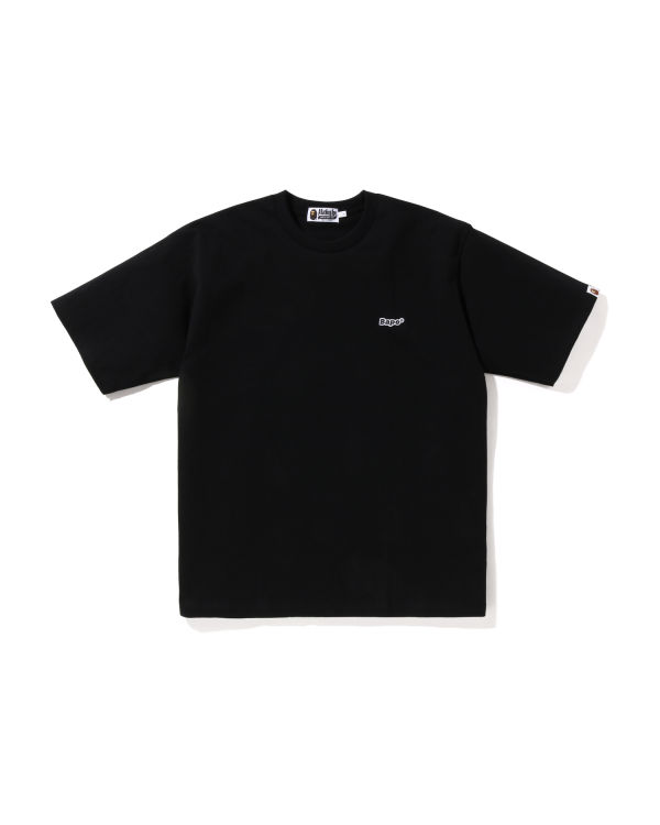 T Shirts Bape One Point Relaxed Fit Homme Noir | GLVOE2739