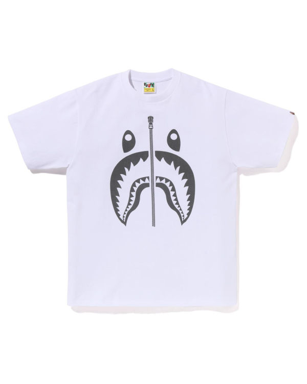 T Shirts Bape Pigment Shark Homme Blanche | MAUNG9460