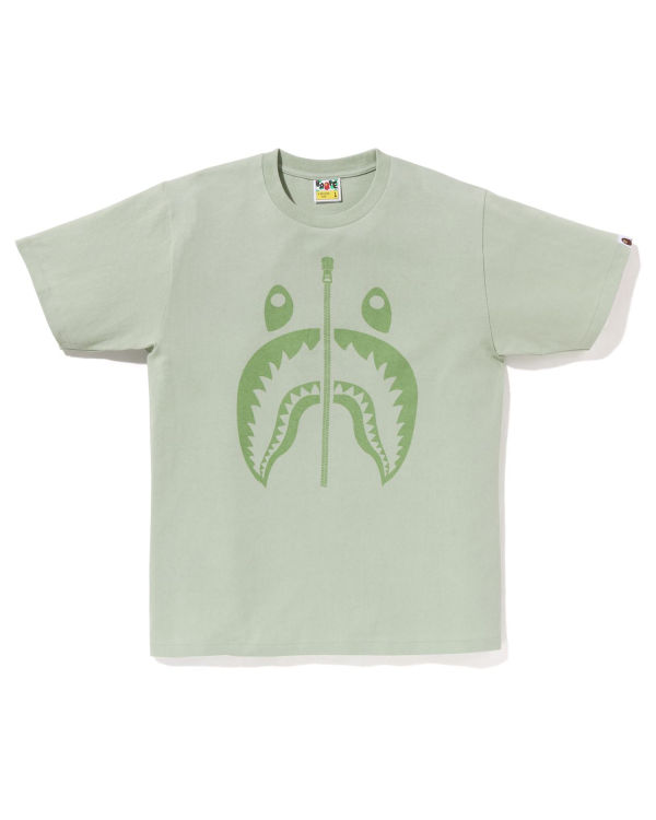 T Shirts Bape Pigment Shark Homme Vert Clair | BJDKM6093