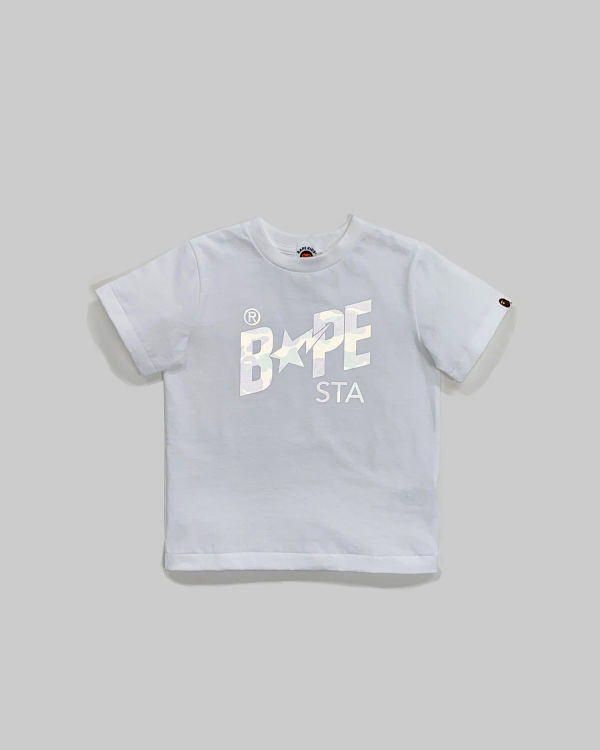 T Shirts Bape Reflector 1st Camo Sta Logo Enfant Blanche | LOJXF2839