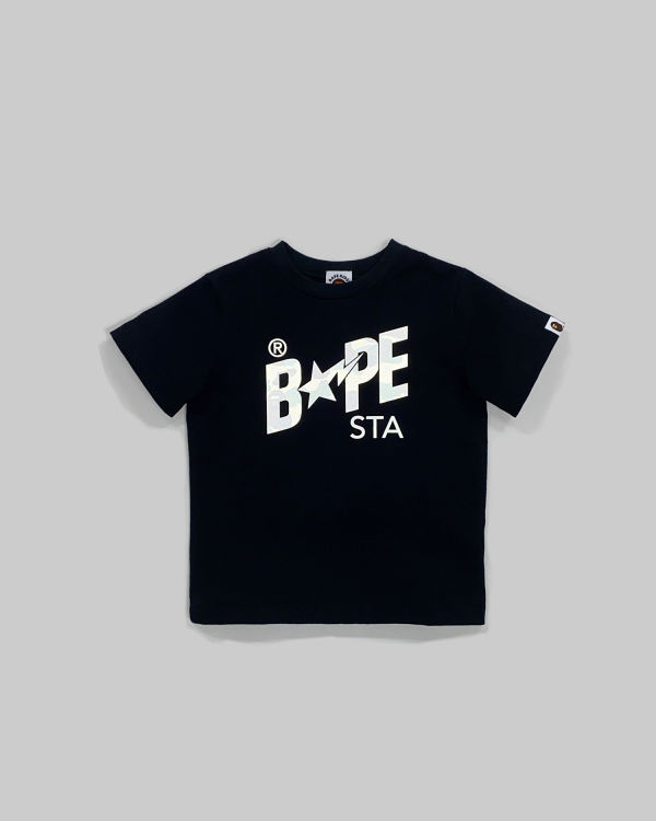 T Shirts Bape Reflector 1st Camo Sta Logo Enfant Noir | MZHTE5673