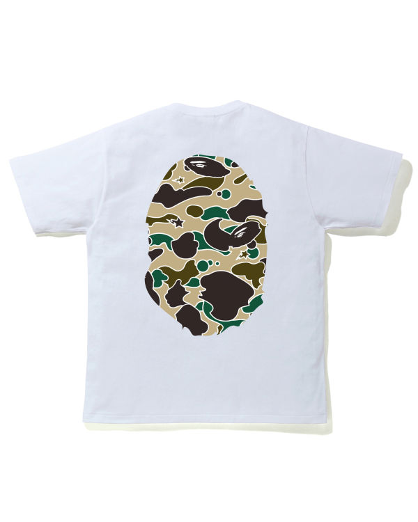 T Shirts Bape STA Camo Big Ape Head Homme Blanche | CLXIK9528