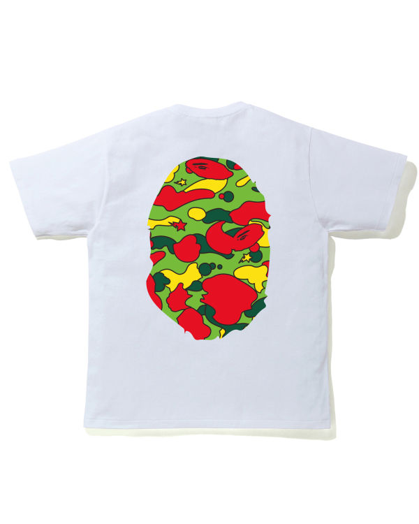 T Shirts Bape STA Camo Big Ape Head Homme Blanche | SEKCD5680