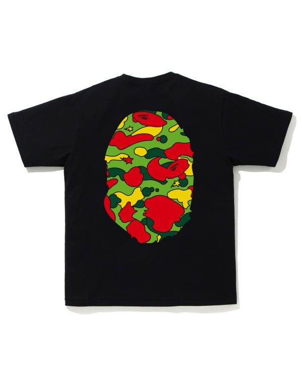 T Shirts Bape STA Camo Big Ape Head Homme Noir | UPFEB8143