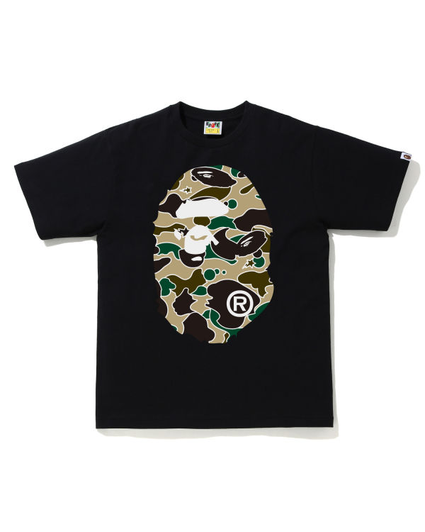 T Shirts Bape STA Camo Big Ape Head Homme Noir | XTGDP6721