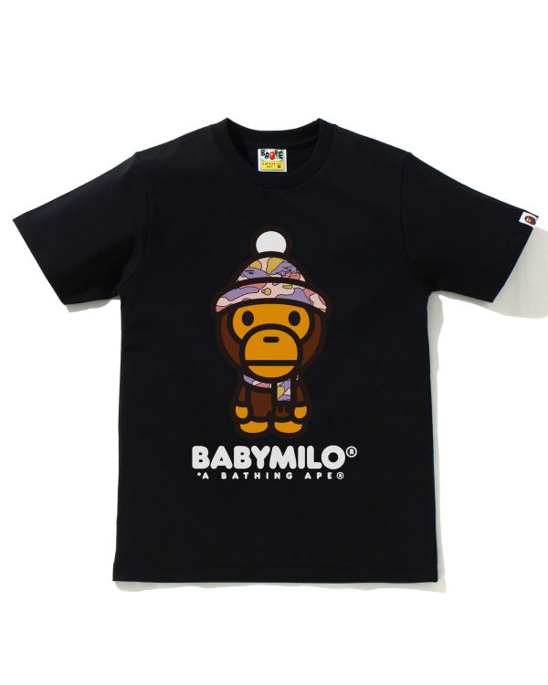 T Shirts Bape STA Camo Milo D\'hiver Femme Noir | JHGXK1874