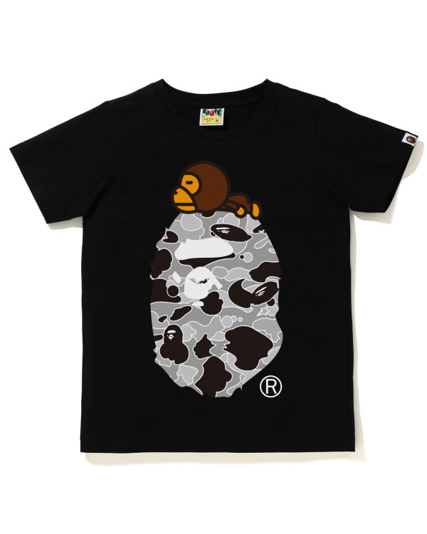 T Shirts Bape STA Camo Milo On Big Ape Femme Noir | WAHOY6139