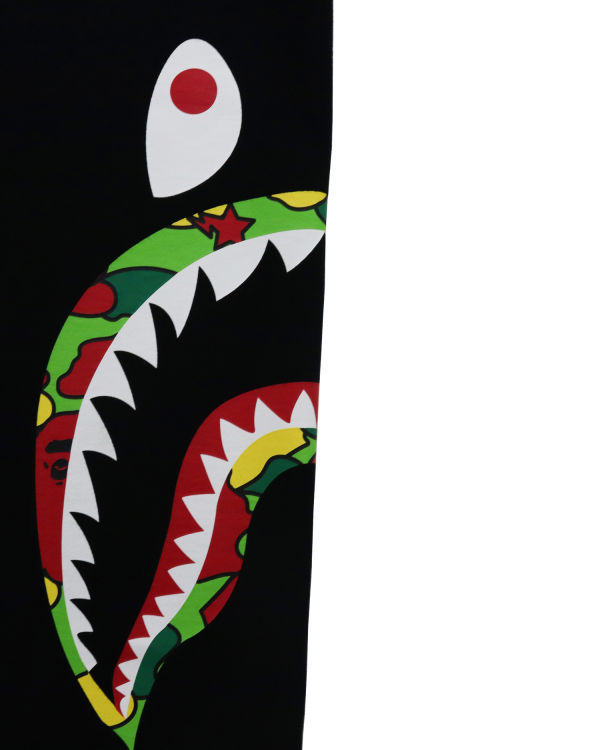 T Shirts Bape STA Camo Side Shark Homme Noir | VFDSZ9412