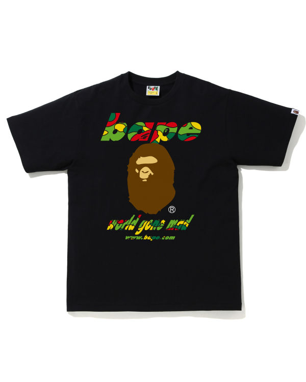 T Shirts Bape STA Camo WGM Ape Head Homme Noir | VEHNW8207