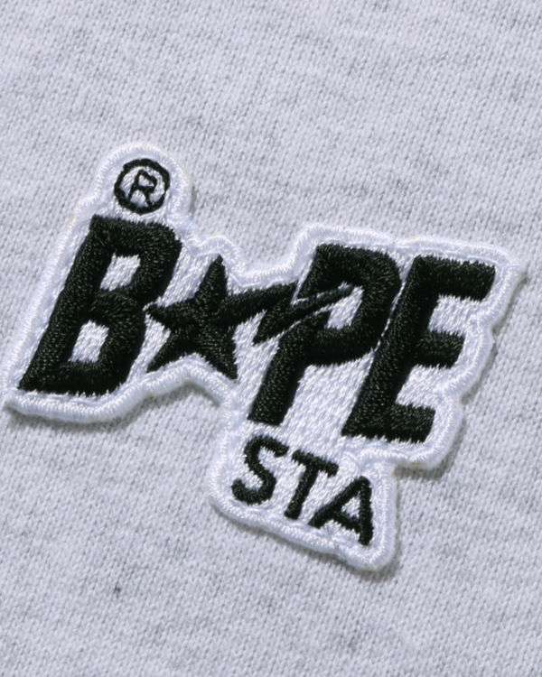 T Shirts Bape STA Logo One Point Femme Grise | SOZKP8467