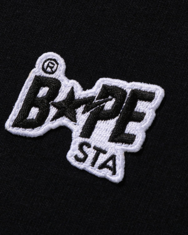 T Shirts Bape STA Logo One Point Femme Noir | YLVOT2085