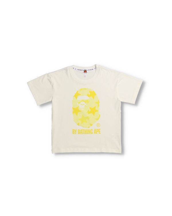 T Shirts Bape STA Pattern Oversized Enfant Jaune | IANLV9475