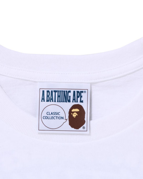 T Shirts Bape Shadow L/S Homme Blanche | BEPUO6792