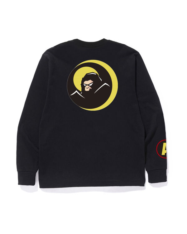 T Shirts Bape Shadow L/S Homme Noir | SKHPI0572