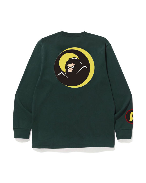 T Shirts Bape Shadow L/S Homme Vert | XTVBZ2134