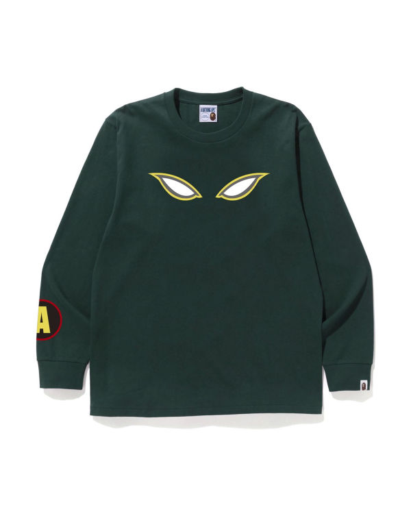 T Shirts Bape Shadow L/S Homme Vert | XTVBZ2134