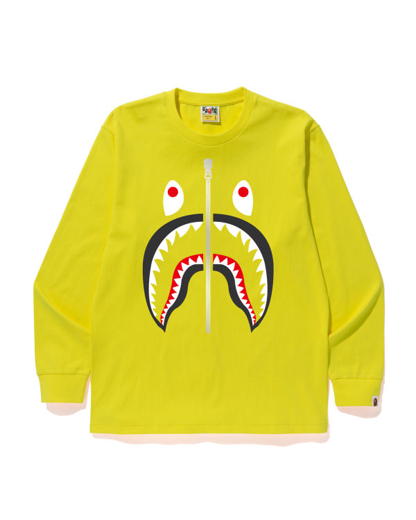 T Shirts Bape Shark Homme Citron Jaune | ETPGU9671