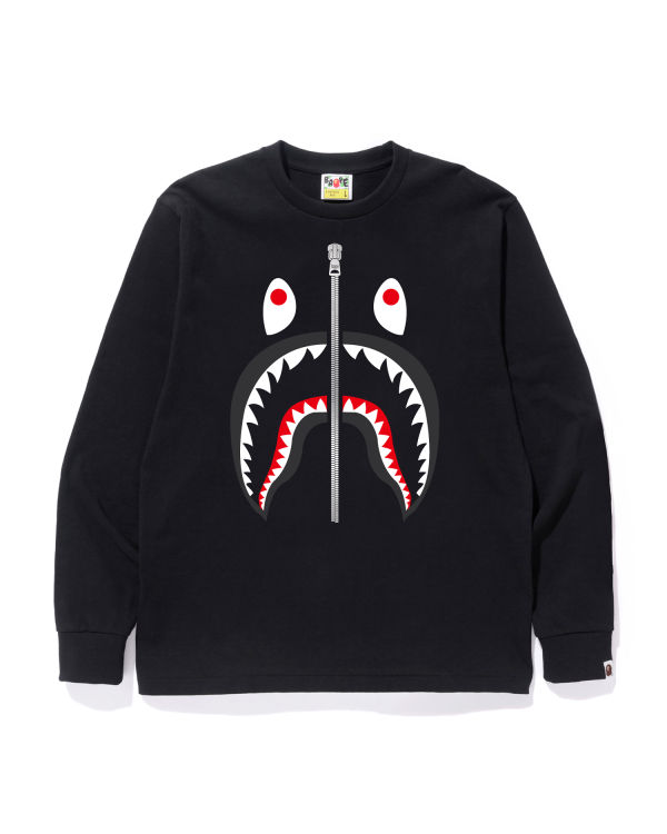 T Shirts Bape Shark Homme Noir | AGIXN6073