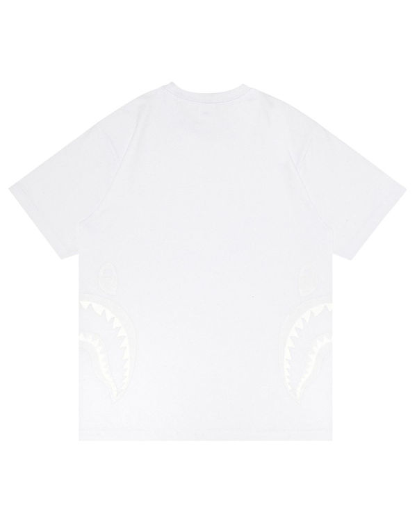 T Shirts Bape Side Shark Homme Blanche | GSEPH1863