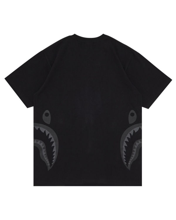 T Shirts Bape Side Shark Homme Noir | PHFCB2198