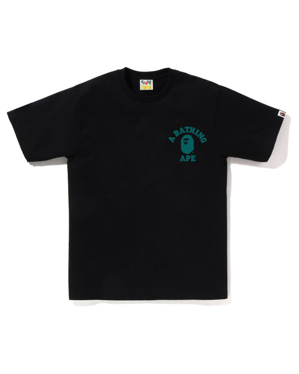 T Shirts Bape Speed Racer College ATS Homme Noir | AZSNW2371