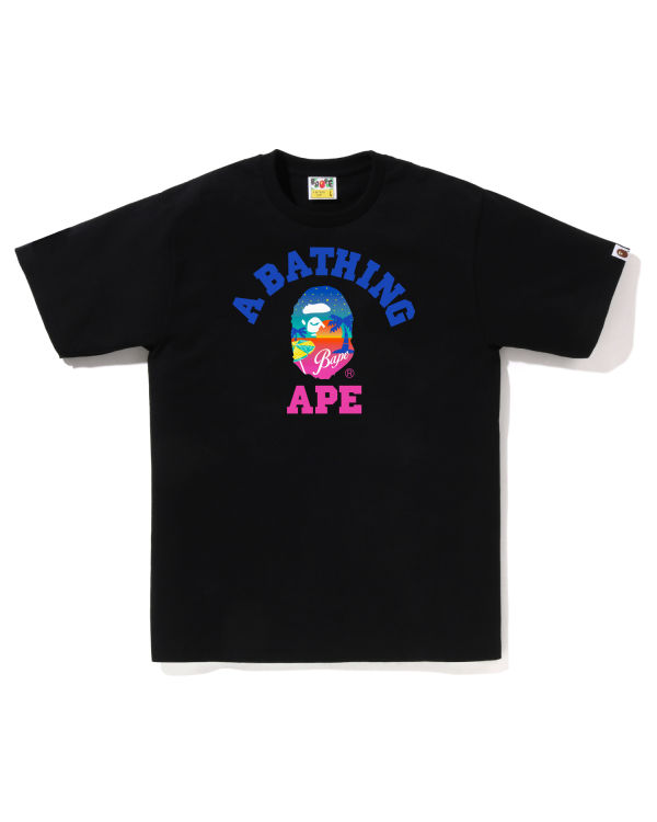 T Shirts Bape Sunset Beach Homme Noir | LOMJE3190