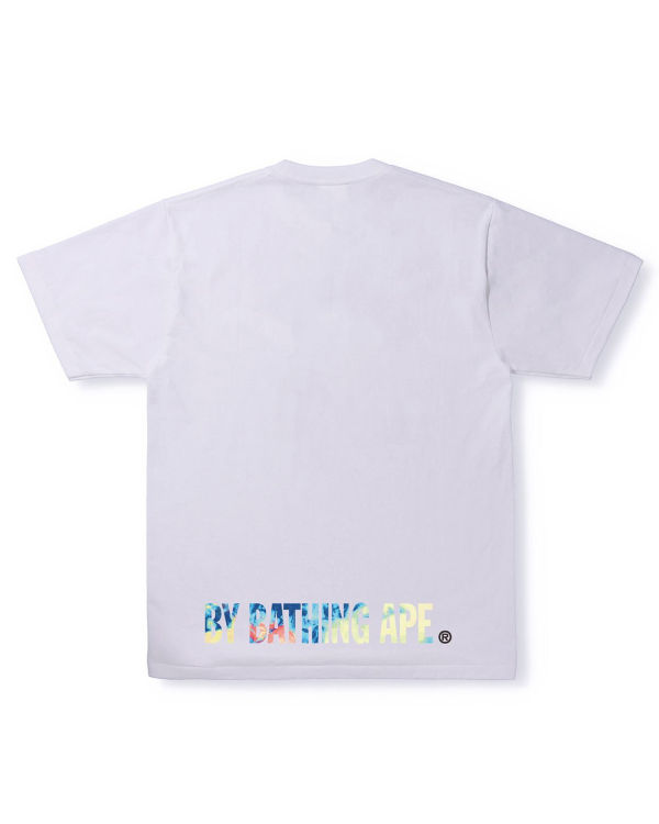 T Shirts Bape Tie Dye Ape Face Homme Blanche | WLVFA0471