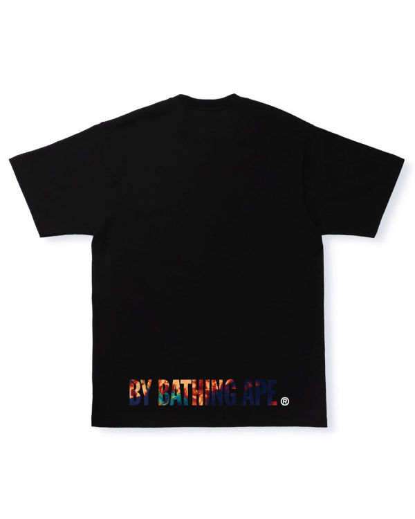 T Shirts Bape Tie Dye Ape Face Homme Noir | NAELB8623