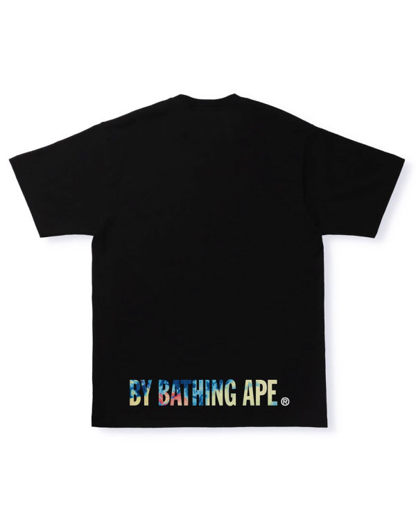 T Shirts Bape Tie Dye Ape Face Homme Noir | NLHCS5920