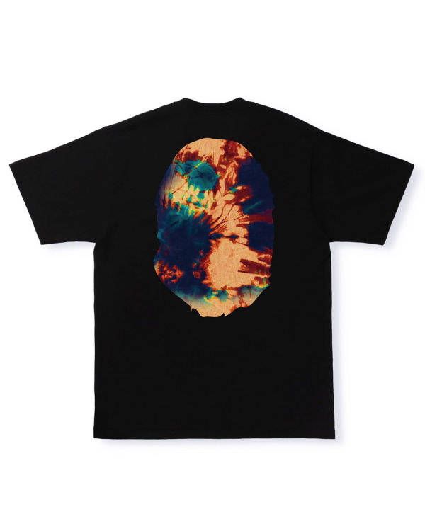 T Shirts Bape Tie Dye Big Ape Head Homme Noir | BQWUC3591