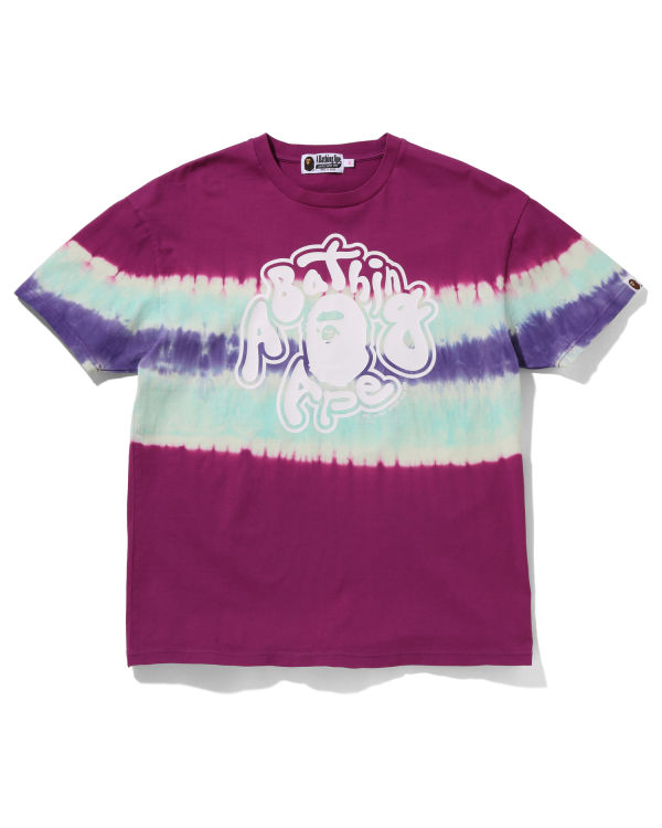 T Shirts Bape Tie-Dye Oversized Femme Violette | DAMCN6023