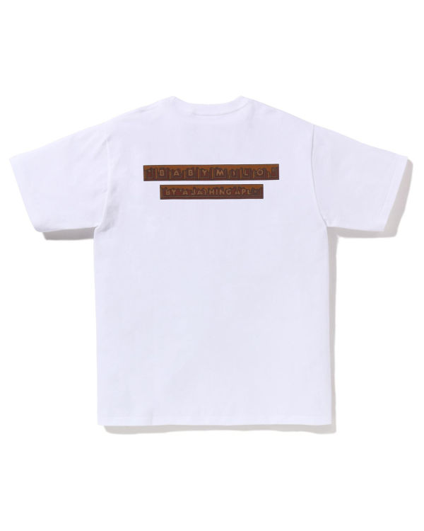 T Shirts Bape Valentine Chocolate Milo Homme Blanche | GWTRD8120