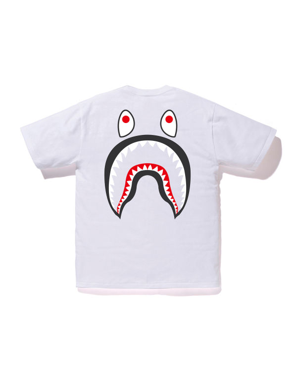 T Shirts Bape WGM Shark Homme Blanche | XEWPY5903