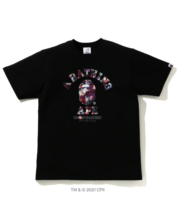 T Shirts Bape X Ghostbusters Camo College Homme Noir | INMET5698