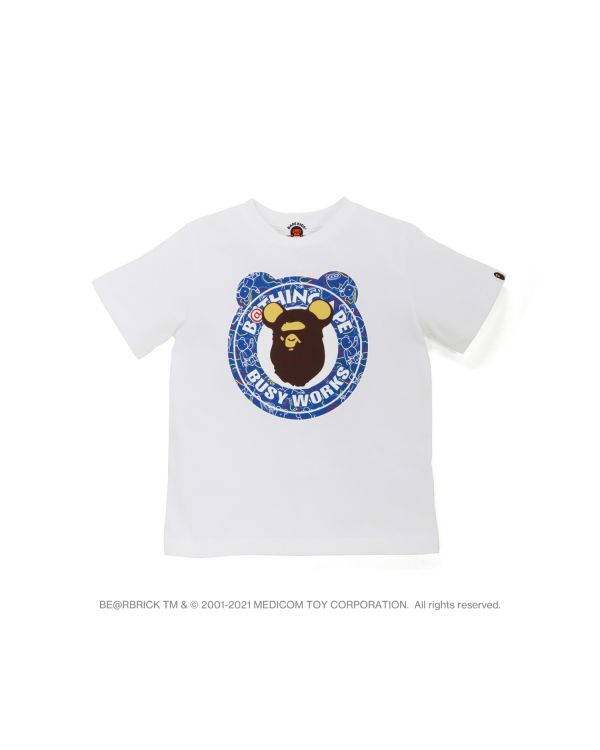 T Shirts Bape X Medicom Toy Camo BE@R Busy Works Enfant Blanche | HFUDL3061